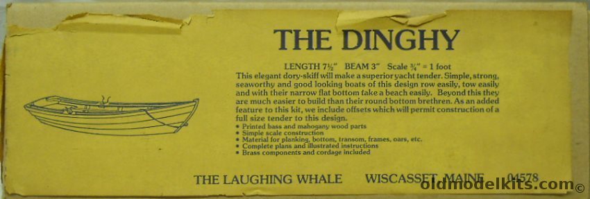 The Laughing Whale 1/16 The Dinghy Dory-Skiff plastic model kit